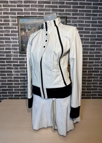 Kadın Deri Ceket Hakiki Kuzu Derisi Ceket Mont - Görsel 3