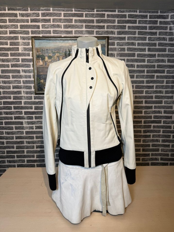 Kadın Deri Ceket Hakiki Kuzu Derisi Ceket Mont - Görsel 5