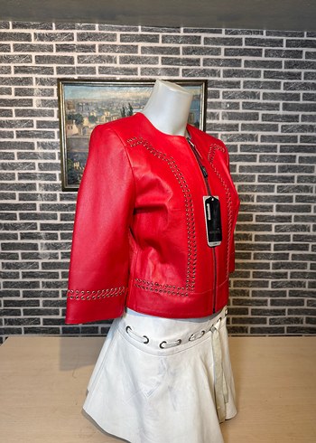 Kadın Deri Ceket Hakiki Kuzu Derisi Ceket Mont - Görsel 2