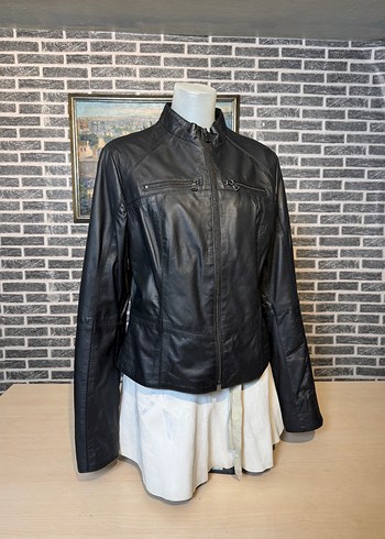 Kadın Deri Ceket Hakiki Kuzu Derisi Ceket Mont - Görsel 2