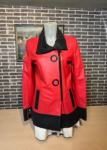 Kadın Deri Ceket Hakiki Kuzu Derisi Ceket Mont - Görsel 5