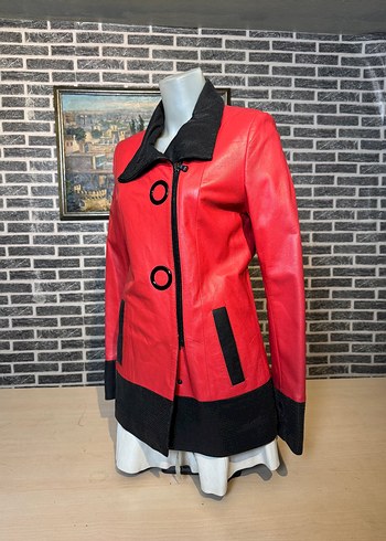 Kadın Deri Ceket Hakiki Kuzu Derisi Ceket Mont - Görsel 3