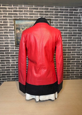 Kadın Deri Ceket Hakiki Kuzu Derisi Ceket Mont - Görsel 4