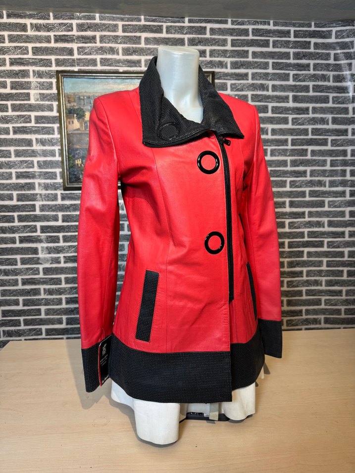 Kadın Deri Ceket Hakiki Kuzu Derisi Ceket Mont - Görsel 2