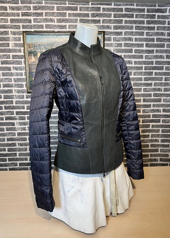 Kadın Deri Ceket Hakiki Kuzu Derisi Ceket Mont - Görsel 2