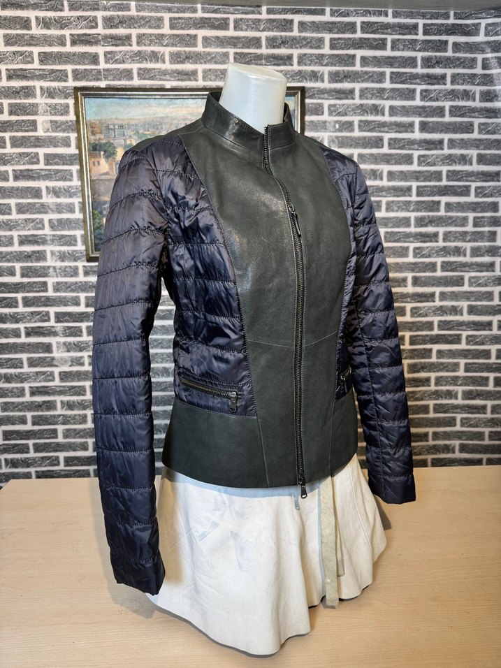 Kadın Deri Ceket Hakiki Kuzu Derisi Ceket Mont - Görsel 2