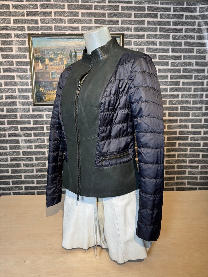 Kadın Deri Ceket Hakiki Kuzu Derisi Ceket Mont - Görsel 3