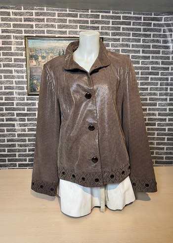 Kadın Deri Ceket Hakiki Kuzu Derisi Ceket Mont - Görsel 4