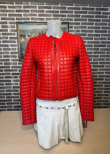 Kadın Deri Ceket Hakiki Kuzu Derisi Ceket Mont - Görsel 5