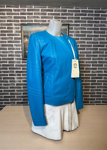 Kadın Deri Ceket Hakiki Kuzu Derisi Ceket Mont - Görsel 2