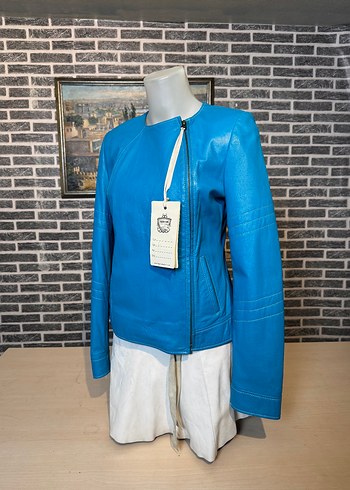 Kadın Deri Ceket Hakiki Kuzu Derisi Ceket Mont - Görsel 3