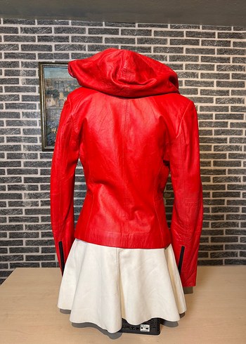 Kadın Deri Ceket Hakiki Kuzu Derisi Ceket Mont - Görsel 4