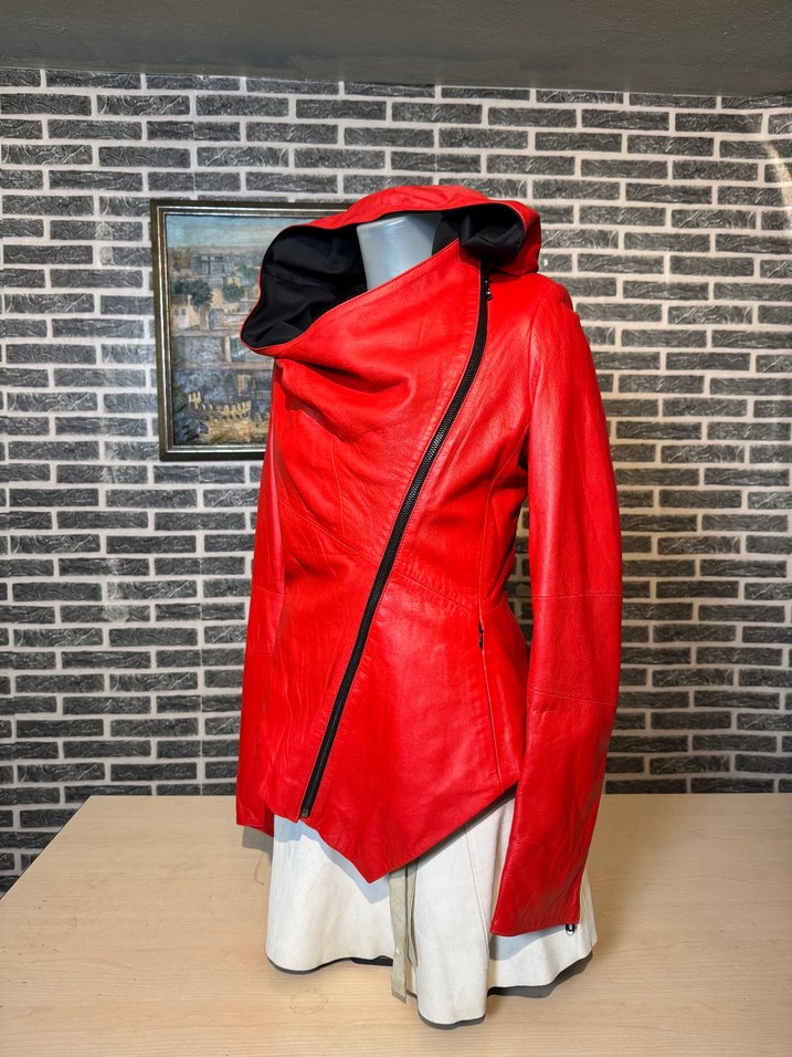 Kadın Deri Ceket Hakiki Kuzu Derisi Ceket Mont - Görsel 3