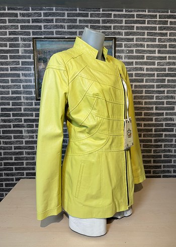 Kadın Deri Ceket Hakiki Kuzu Derisi Ceket Mont - Görsel 3