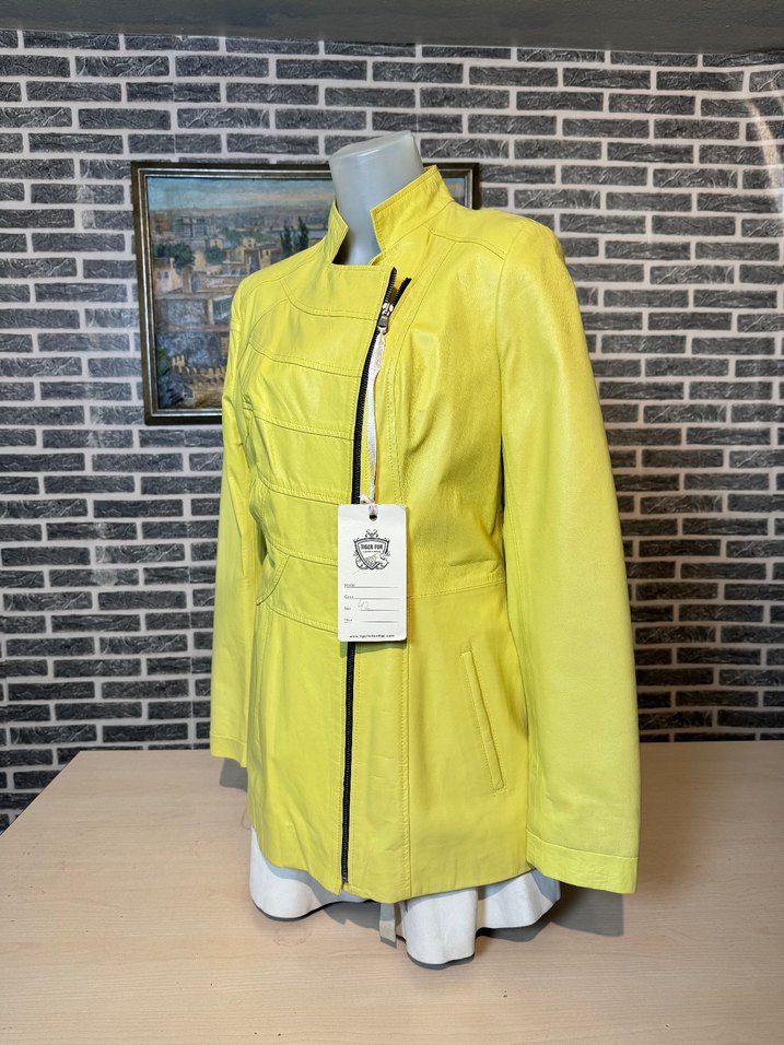 Kadın Deri Ceket Hakiki Kuzu Derisi Ceket Mont - Görsel 4