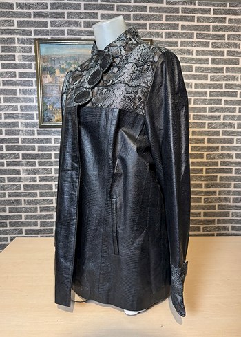 Kadın Deri Ceket Hakiki Kuzu Derisi Ceket Mont - Görsel 4