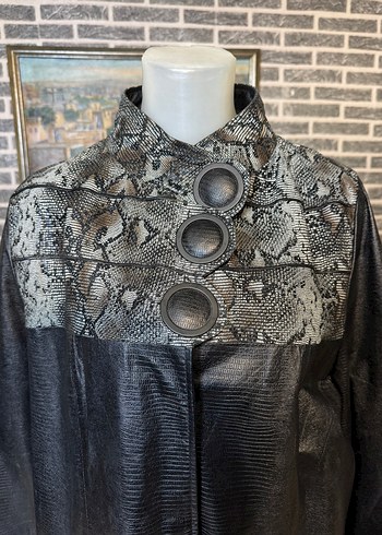 Kadın Deri Ceket Hakiki Kuzu Derisi Ceket Mont - Görsel 2