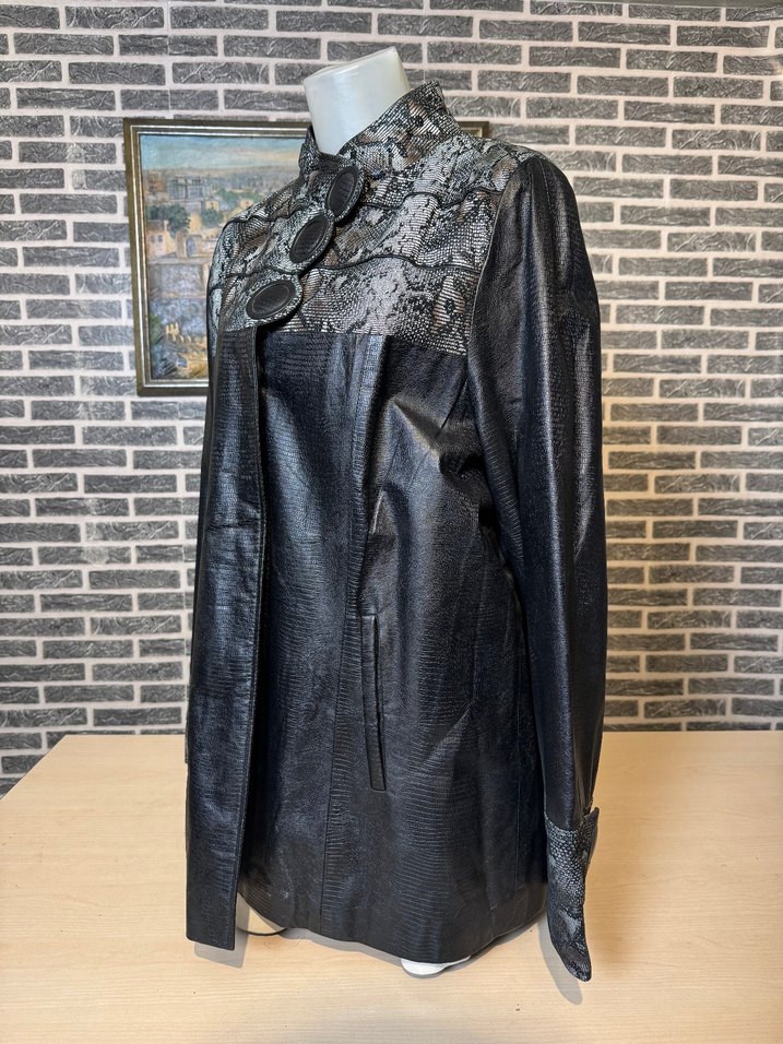 Kadın Deri Ceket Hakiki Kuzu Derisi Ceket Mont - Görsel 4