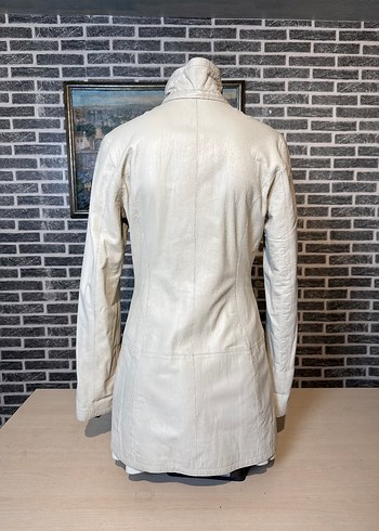 Kadın Deri Ceket Hakiki Kuzu Derisi Ceket Mont - Görsel 2