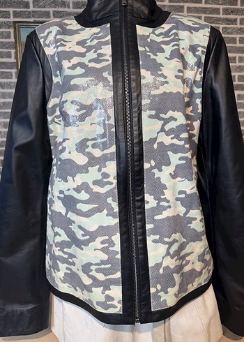 Kadın Deri Ceket Hakiki Kuzu Derisi Ceket Mont - Görsel 2