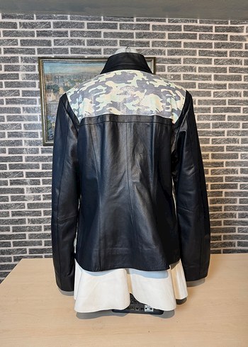 Kadın Deri Ceket Hakiki Kuzu Derisi Ceket Mont - Görsel 5