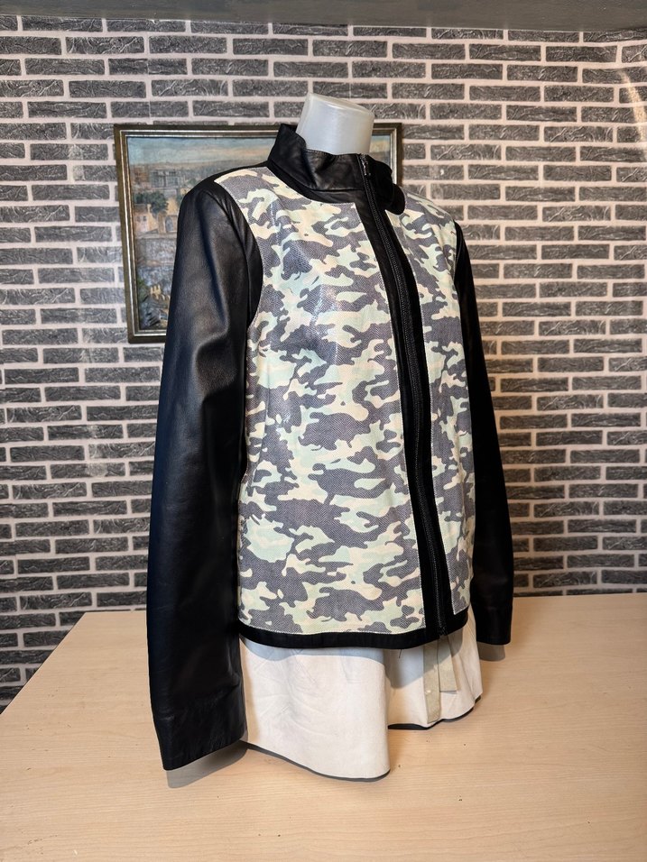 Kadın Deri Ceket Hakiki Kuzu Derisi Ceket Mont - Görsel 4