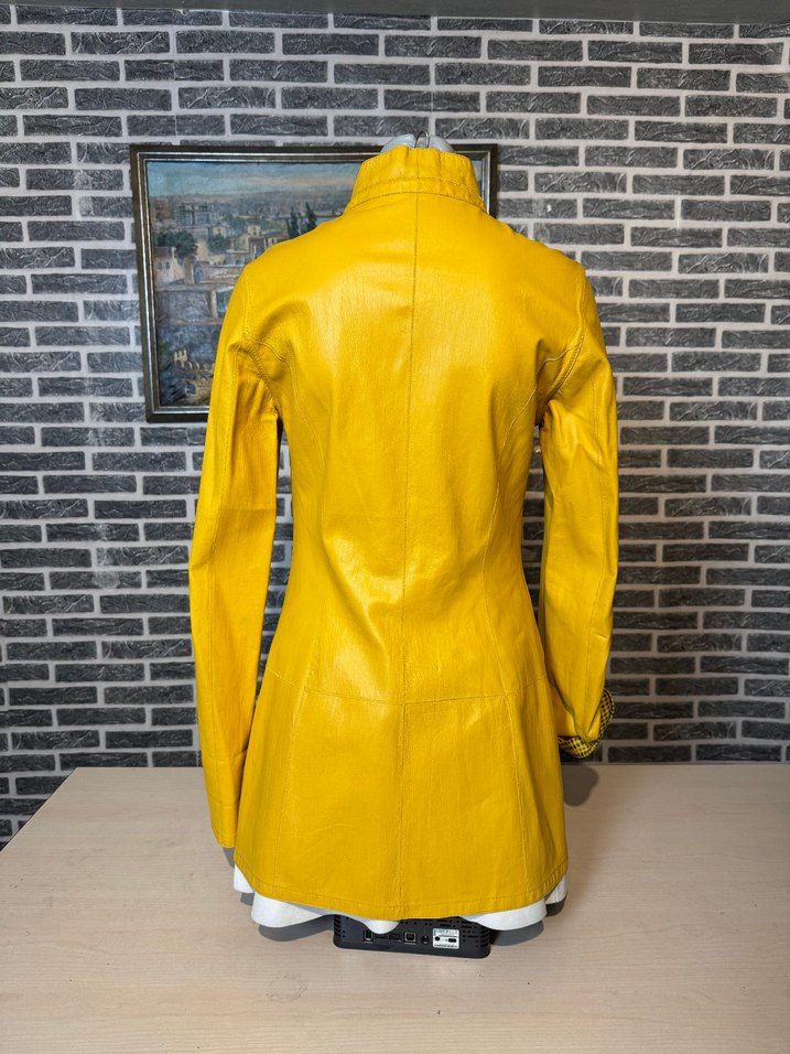 Kadın Deri Ceket Hakiki Kuzu Derisi Ceket Mont - Görsel 4