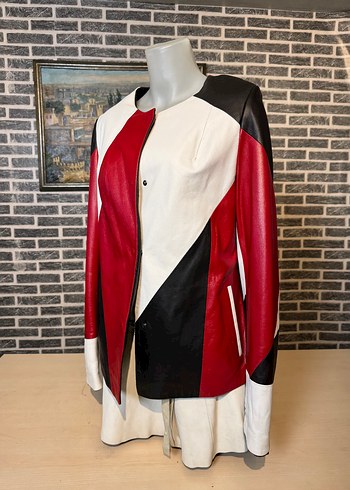 Kadın Deri Ceket Hakiki Kuzu Derisi Ceket Mont - Görsel 2