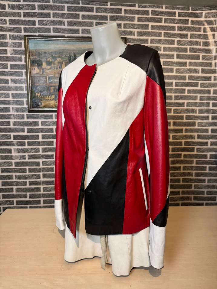 Kadın Deri Ceket Hakiki Kuzu Derisi Ceket Mont - Görsel 2