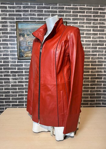 Kadın Deri Ceket Hakiki Kuzu Derisi Ceket Mont - Görsel 3