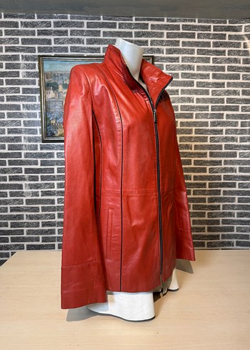 Kadın Deri Ceket Hakiki Kuzu Derisi Ceket Mont - Görsel 2