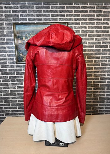 Kadın Deri Ceket Hakiki Kuzu Derisi Ceket Mont - Görsel 3