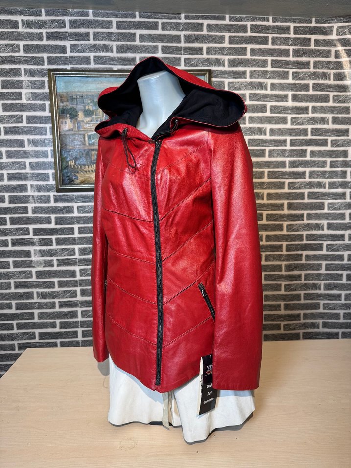 Kadın Deri Ceket Hakiki Kuzu Derisi Ceket Mont - Görsel 4