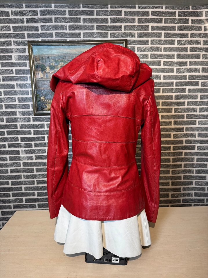 Kadın Deri Ceket Hakiki Kuzu Derisi Ceket Mont - Görsel 3