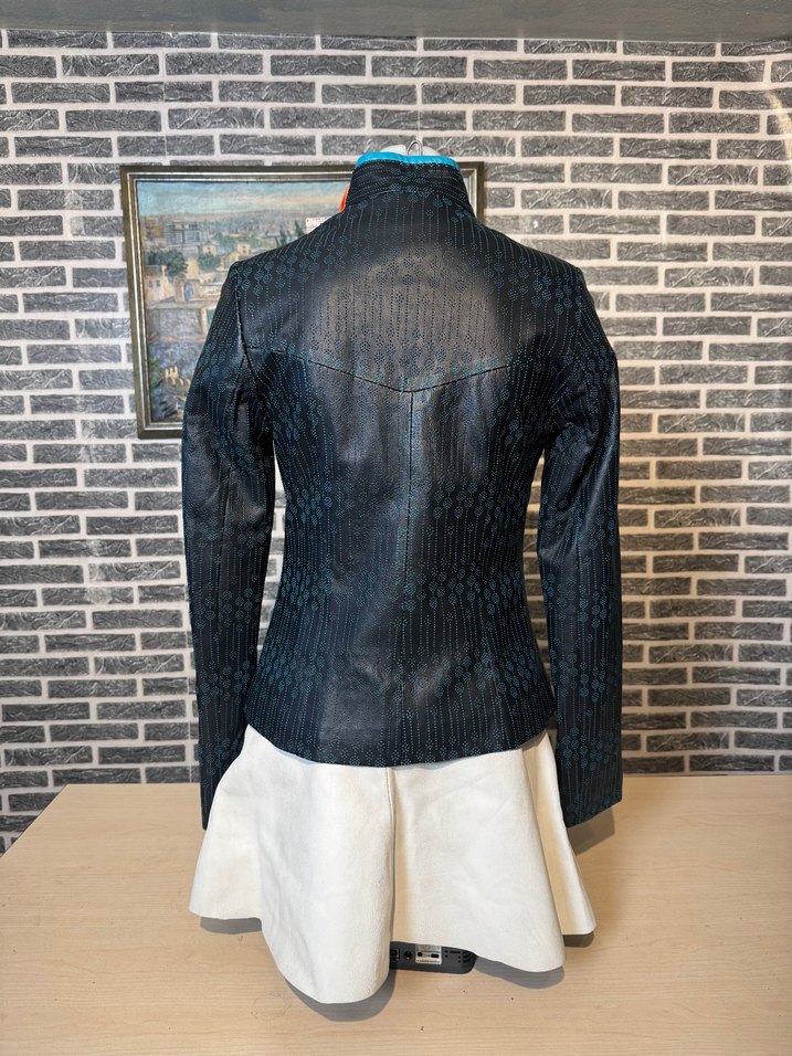 Kadın Deri Ceket Hakiki Kuzu Derisi Ceket Mont - Görsel 5