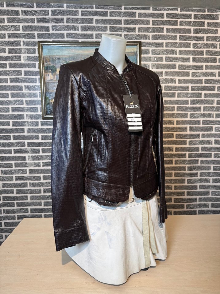 Kadın Deri Ceket Hakiki Kuzu Derisi Ceket Mont - Görsel 2