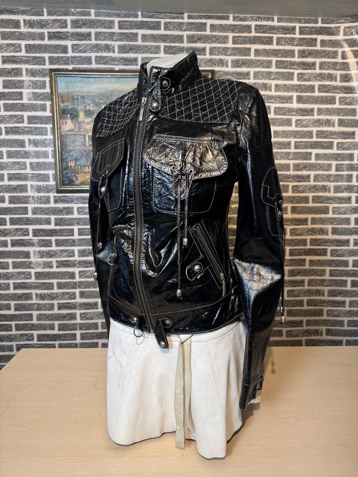 Kadın Deri Ceket Hakiki Kuzu Derisi Ceket Mont - Görsel 4