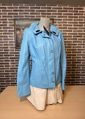 Kadın Deri Ceket Hakiki Kuzu Derisi Ceket Mont - Görsel 3