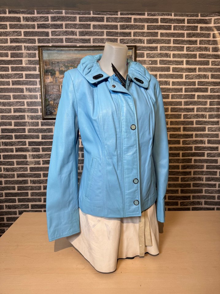 Kadın Deri Ceket Hakiki Kuzu Derisi Ceket Mont - Görsel 3