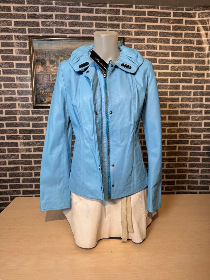 Kadın Deri Ceket Hakiki Kuzu Derisi Ceket Mont - Görsel 2