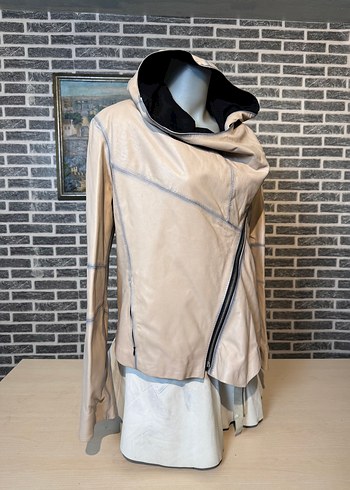 Kadın Deri Ceket Hakiki Kuzu Derisi Ceket Mont - Görsel 2