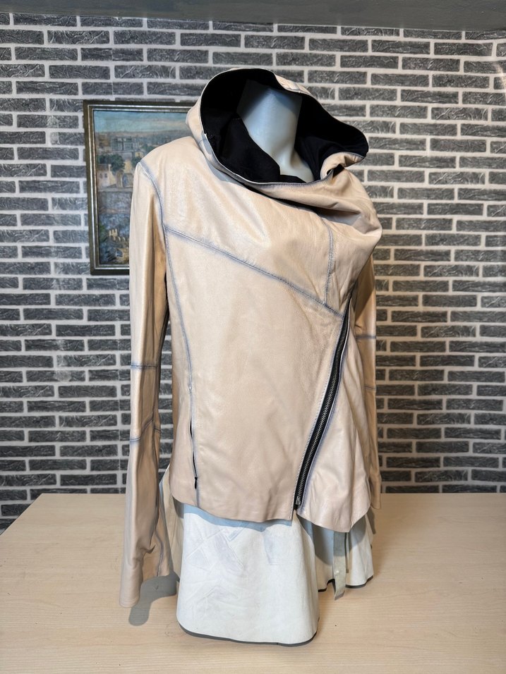 Kadın Deri Ceket Hakiki Kuzu Derisi Ceket Mont - Görsel 2