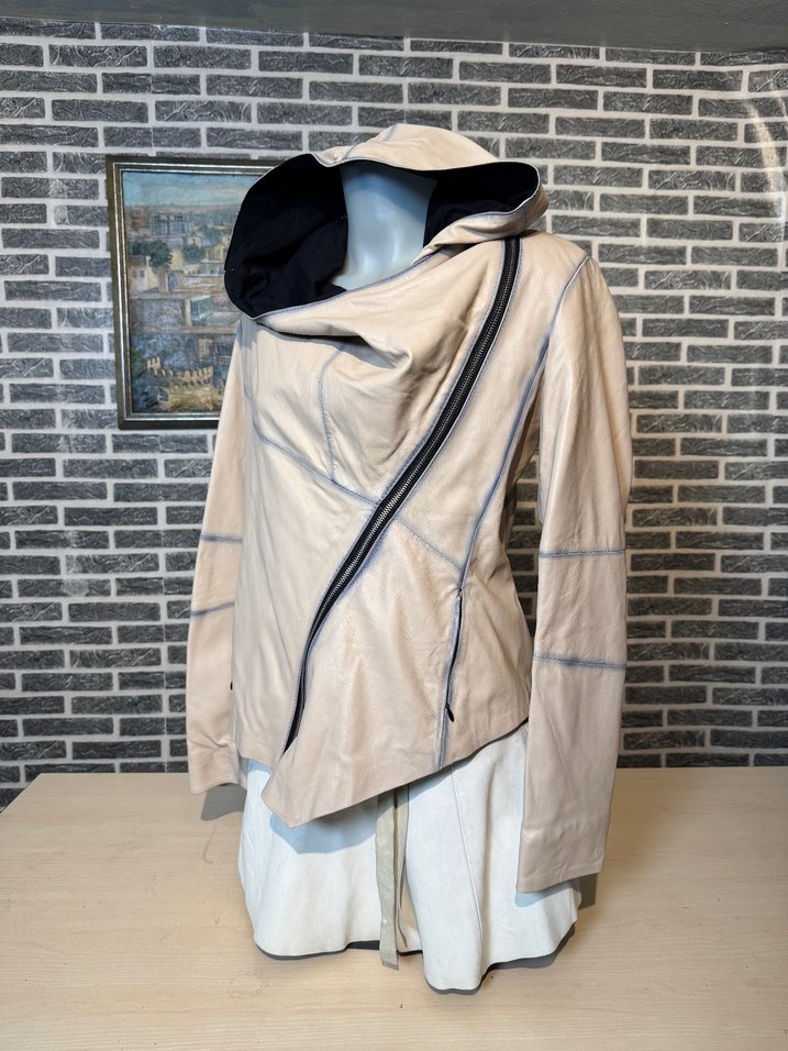 Kadın Deri Ceket Hakiki Kuzu Derisi Ceket Mont - Görsel 3