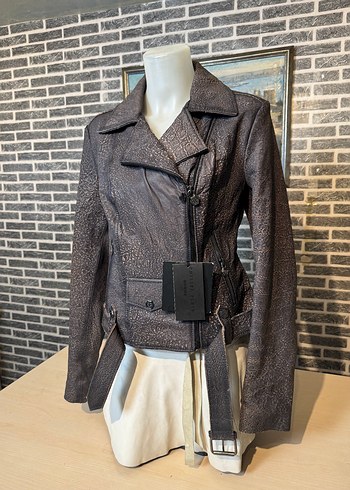 Kadın Deri Ceket Hakiki Kuzu Derisi Ceket Mont - Görsel 2