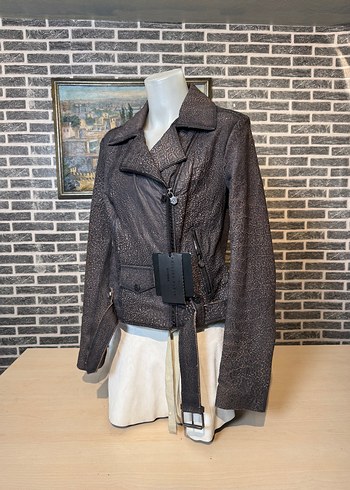 Kadın Deri Ceket Hakiki Kuzu Derisi Ceket Mont - Görsel 3