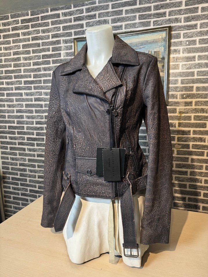 Kadın Deri Ceket Hakiki Kuzu Derisi Ceket Mont - Görsel 2