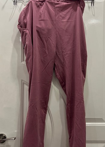 Beli Bağcıklı Pembe Kadın Eşofman Altı - Görsel 2