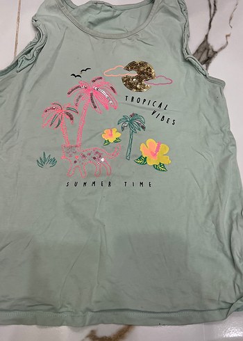 Çiçek Desenli Fırfırlı Kız Bluzu - Görsel 3