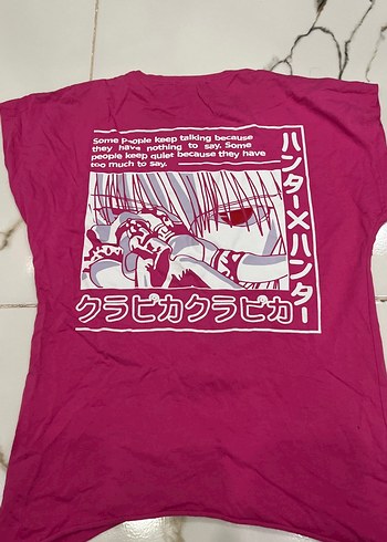 Kız Çocuk Pembe Baskılı Kısa Kollu Tişört - Görsel 2