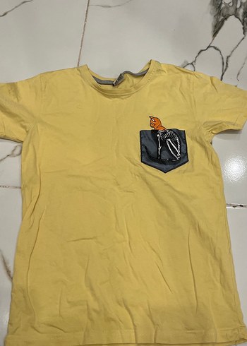 Kız Çocuk Pullu Baskılı Kısa Kollu Tişört - Görsel 12